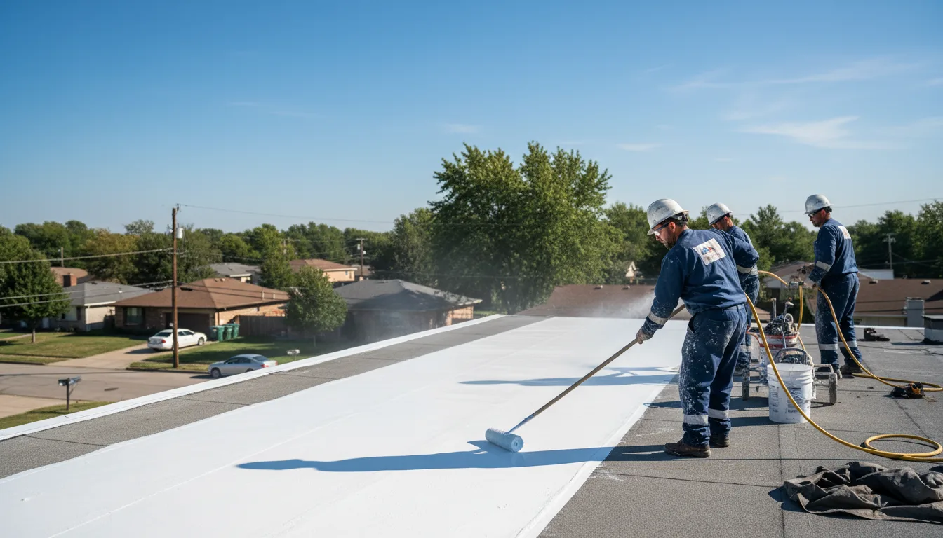 Commercial roof coating in Pequannock, NJ near me